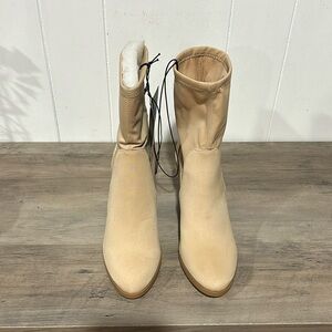 Forever 21 Nude Ankle Boots